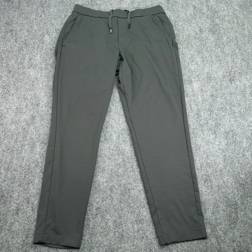 Bonobos Pants Men Large (34x30) Grey Off Duty Pant Drawstring Performance Golf
